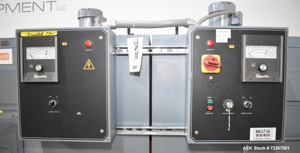 Shanklin HS1 Shrink Wrapper with Extended Infeed and Shanklin T72 Shrink Tunnel